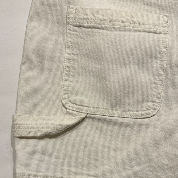 Universal Thread high-rise midi white carpenter cotton Shorts size 12/31 - Picture 9 of 10